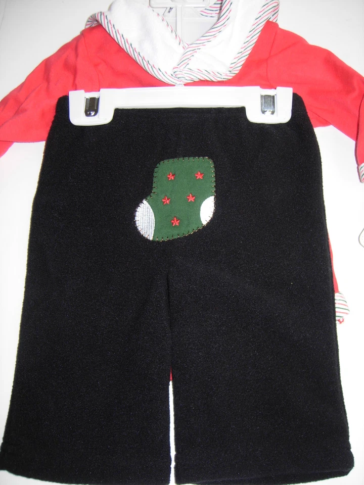 Bon Bebe младенца девочки 3 изделия брюки комплект Merry Christmas красный 3-6 Mo новый с Ярлыками - Изображение 3 из 4