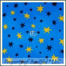 Edredón de algodón BonEful FABRIC FQ azul negro amarillo estrella de Estados Unidos superhéroe Harry Potter