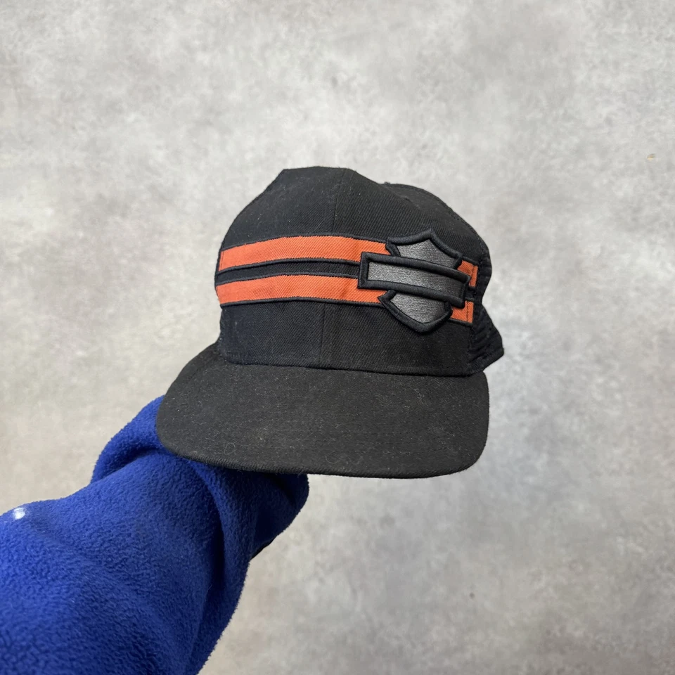 Casquette trucker Harley-Davidson homme 7 5/8 59FIFTY ajustée en maille, noir... - Photo 2/4