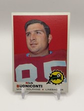 1969 Topps #192 - Nick Buoniconti - Miami Dolphins!