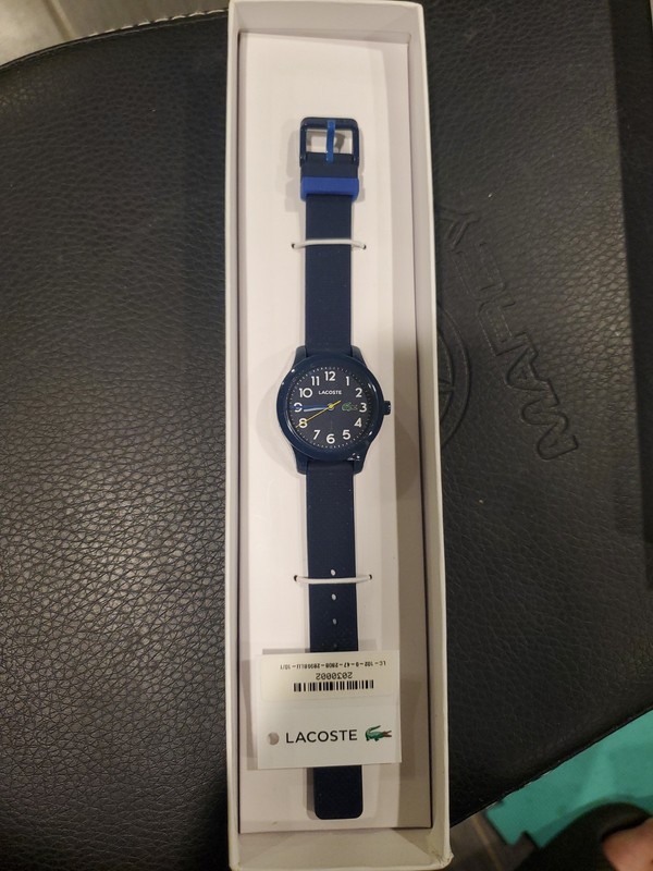 LACOSTE 2030002 12.2 BLUE SILICONE KIDS WATCH Needs Battery