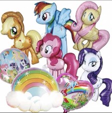 8 Piece My Little Pony Birthday Balloons Set ...
