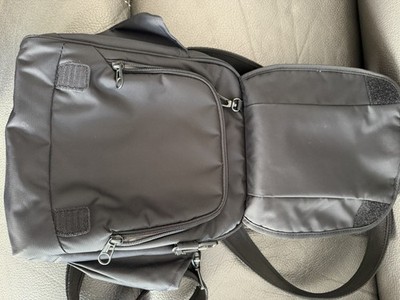 Pacsafe Metrosafe LS-Series Black Anti Theft Crossbody Travel Shoulder Bag RFID