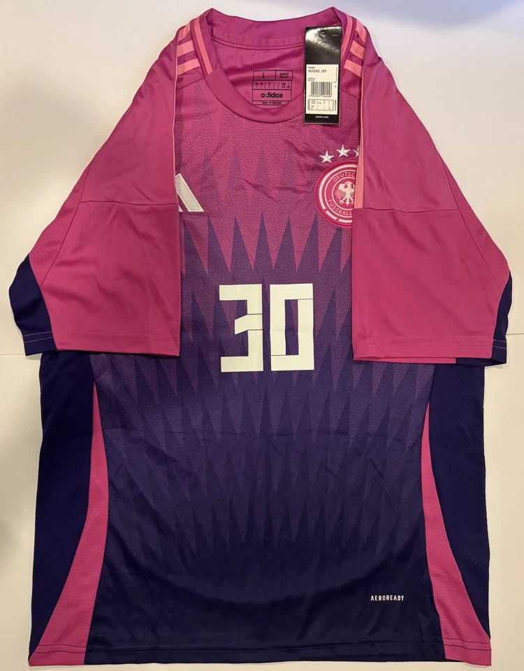 Camiseta Ann-Katrin Berger Alemania Rosa/Púrpura Deutscher #30 Talla L NY Gotham Foto 4 de 4