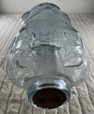 Libbey Clear Glass Pig Went To Market 5 Gallon Jar Piggy Bank 20&rdquo; Large Size