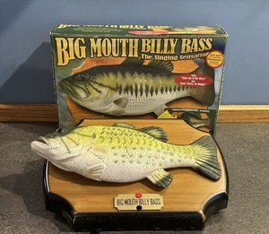 Gemmy Big Mouth Billy Bass Singing Fish Tested Works But Wear Vintage 1999