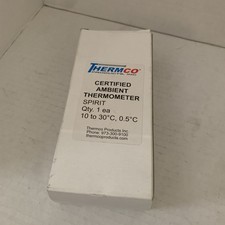 THERMCO ACCAM0401S Liquid In Glass Thermometer,10 to 30C 8UU08