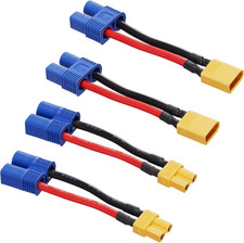 XT30 to EC3 Male Female Adapter Connector for RC FPV Drone Car Lipo Nimh Battery