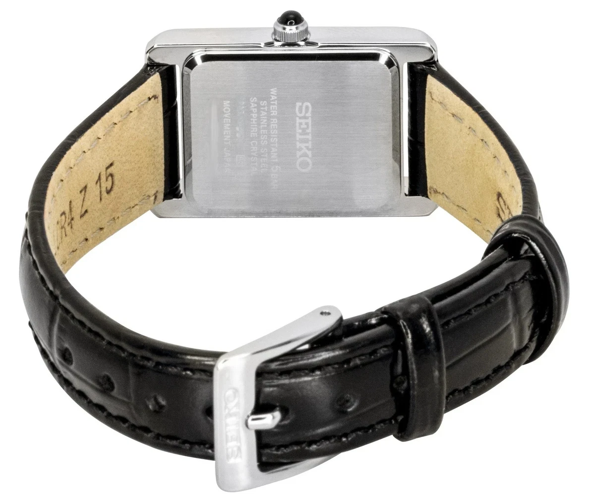 Reloj para mujer Seiko SWR107P1 cuarzo esfera blanca cuero