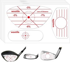 Golf Driver Impact Tape Labels 180Pcs Stickers Clubs Blue