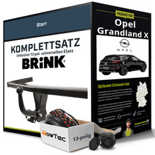 Anhängerkupplung BRINK starr für OPEL Grandland X +E-Satz NEU PKW