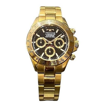 Technos T4684 Quartz Chronograph s Watch Stainless Steel