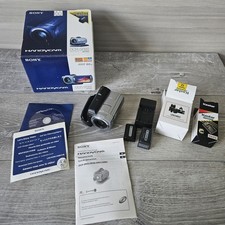 Sony Handycam DCR-SR85 Hybrid Camcorder NightShot Touchscreen w Box CD Tested