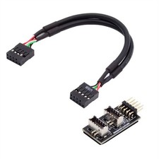 Chenyang Dual USB 3.1 Front Panel Socket Key-A Type-E to USB 2.0 Mainboard Cable