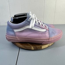 Vans Old Skool Ombre Sneakers Pink Purple Blue Stripe Lace Up Juniors 6.5