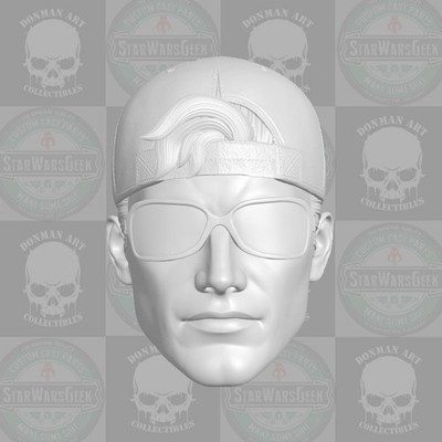 Arsenal v1 Roy Harper custom head for 1:18 1:12 1:10 1:6 DC Comics action figure