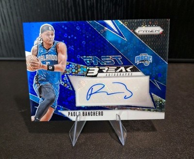 2024-25 Panini Prizm Paolo Banchero Fast Break Auto #FB-3 Blue Disco Prizm /49