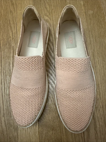 Scarpe basse UGG donna taglia 9 Sammy metallizzate pesca tropicale slip on 1096249