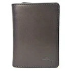 TOMMY BAHAMA Mens Logo Embossed Trifold Leather Wallet Brown (MSRP $80)