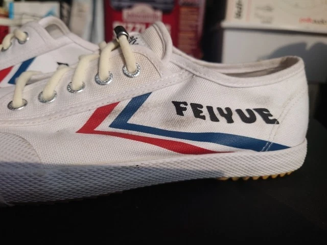 Feiyue Canvas 1920 Martial Arts Shoe White With Rubber Sole M Size 6 W8 - Image 4 of 4