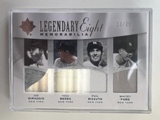 2009 Ultimate Collection Legendary Eight Jersey Yankees Team /35 Dimaggio Berra