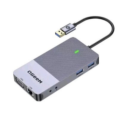 11 in 1 Multifunktionale Typ-C Erweiterung HUB Adapter Mini USB Dock Neu UK QGeeM 