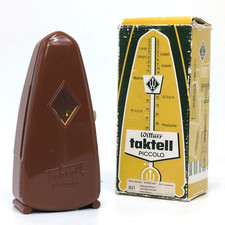 Wittner Taktell Piccolo Metronome Mahogany Brown 831 Germany Keywound