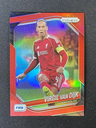 Virgil van Dijk 2025-26 Panini Prizm FIFA Red Base /149 #103