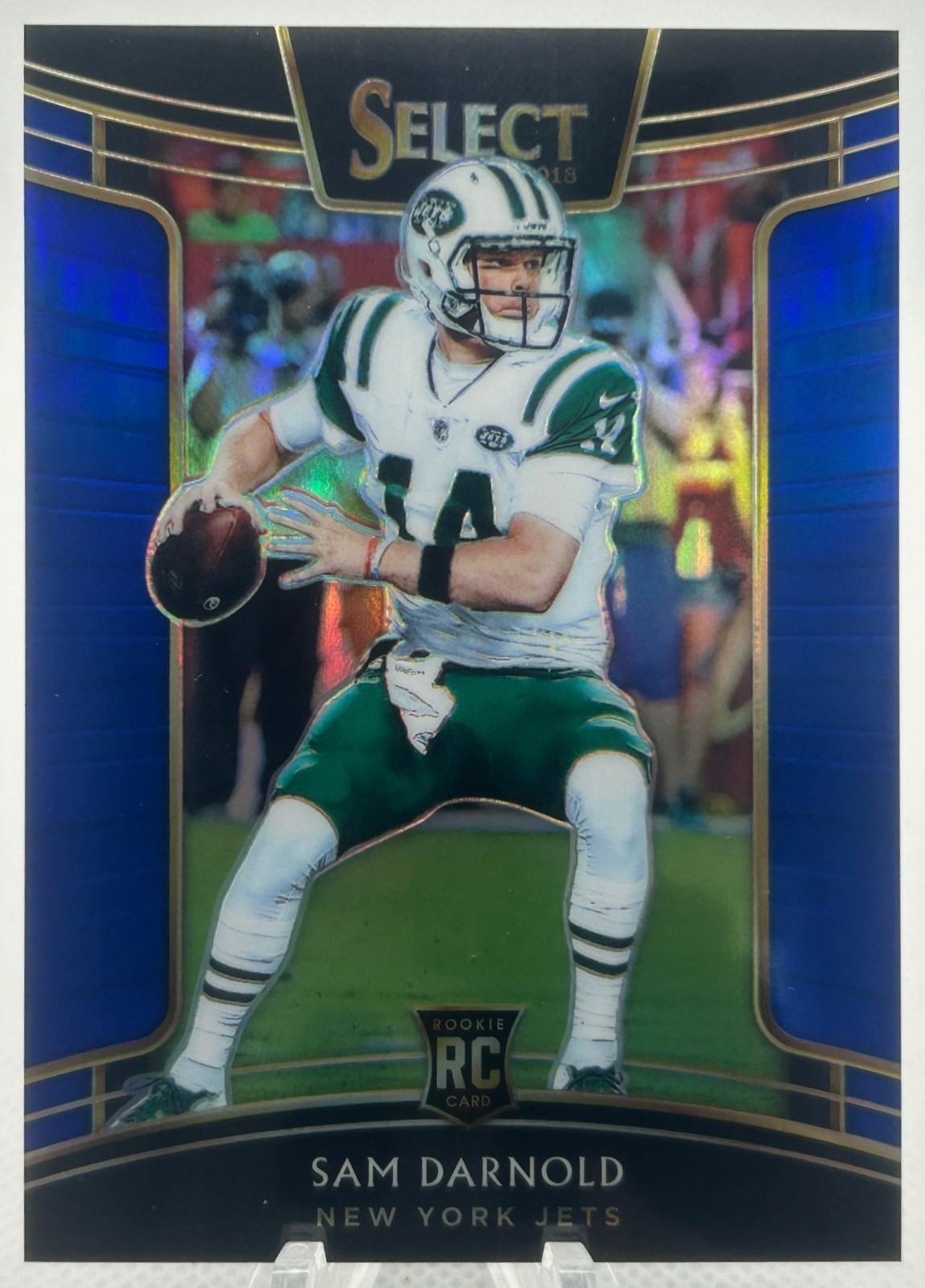 2018 Panini Select Sam Darnold Blue Prizm /175 #18 RC Concourse Jets
