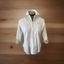 Ralph Lauren Sport Damenbluse Weiß Größe XS