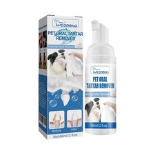 1-3X Pet Dental Tartar Remover Spray, Dog Cat Foam Teeth Clean Breath Freshener