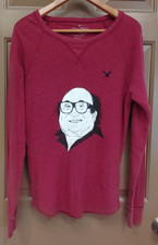 American Eagle Thermal Shirt Men's Sz M Waffle Knit Danny Devito Classic Fit