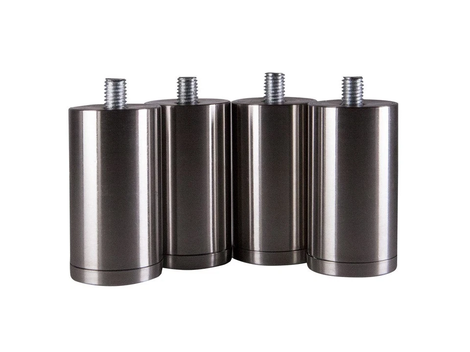 Monoprice Large Multimedia Stand, Black Glass 30.8"x11.0" W/ Adjustable Legs - Image 3 of 4