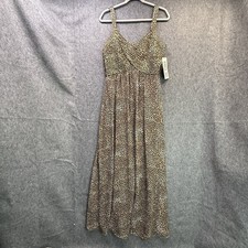 Robbie Bee Women's Maxi Dress Size 14 Leopard Print Polyester