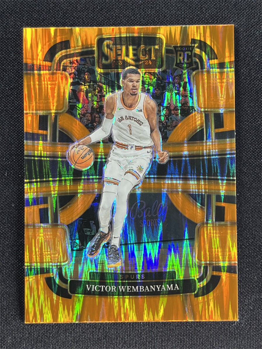 2023-24 Panini Select Victor Wembanyama #87 Concourse Orange Flash RC &12051