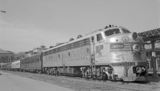Burlington Northern Railroad #9945 Seattle WA. May 1973
