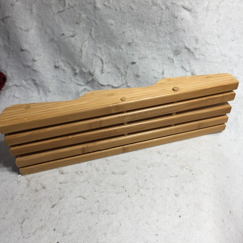 Bloque de cuchillos organizador de cocina con cajón o encimera de bambú 5 ranuras Foto 4 de 4