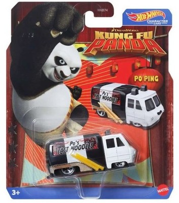 Hot Wheels Character Cars - Kung Fu Panda - Po Ping Neu OVP
