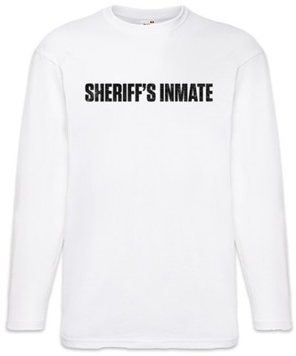 Sheriff's Inmate Langarm T-Shirt Häftling Gefangener Jail Häftling Haft Prison