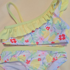 Girls 4T 2-Piece Bikini Swimsuit Yellow Multi...