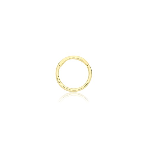 Boucles d'oreilles manchette femme or 375/1000 earcuff or jaune 10mm