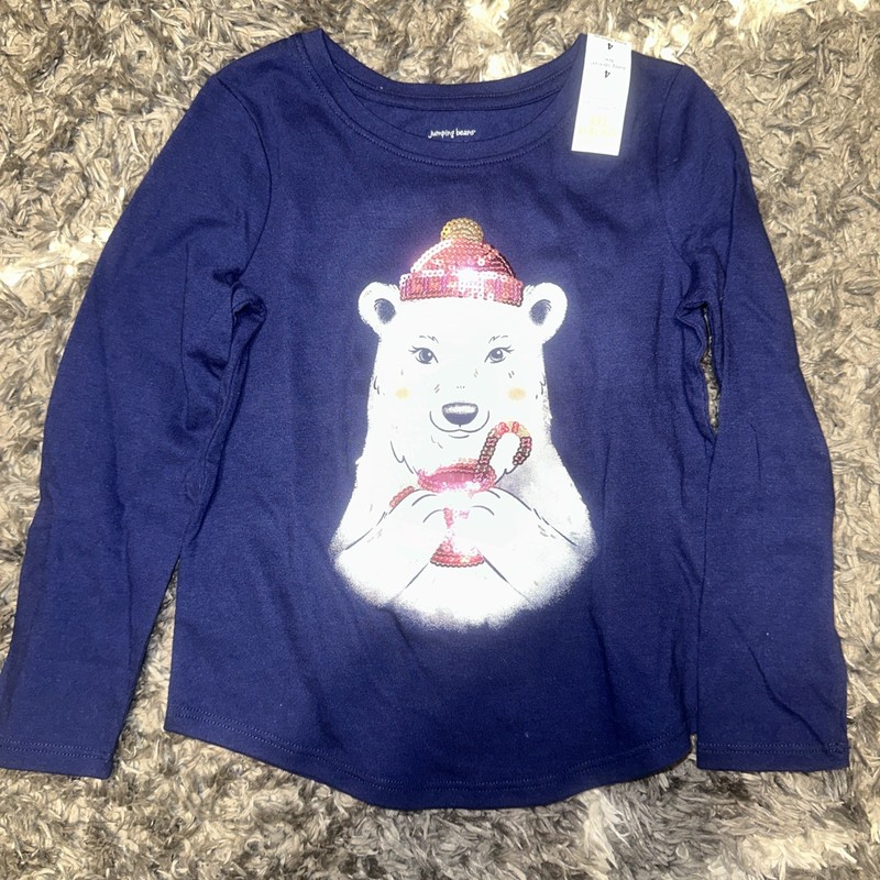 Little Girl’s Jumping Beans Long Sleeve Tee ~ Size 4