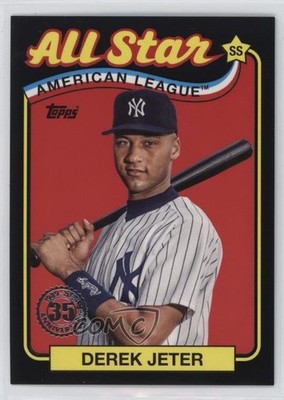 2024 Series 2 1989 Topps Baseball All-Stars Black 280/299 Derek Jeter HOF 0e2x