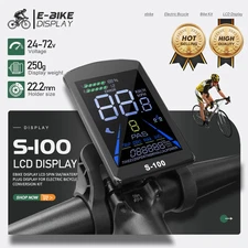 Ebike Display LCD Panel Screen Display 24V-72V UART2 Protocol SM/Waterproof Plug