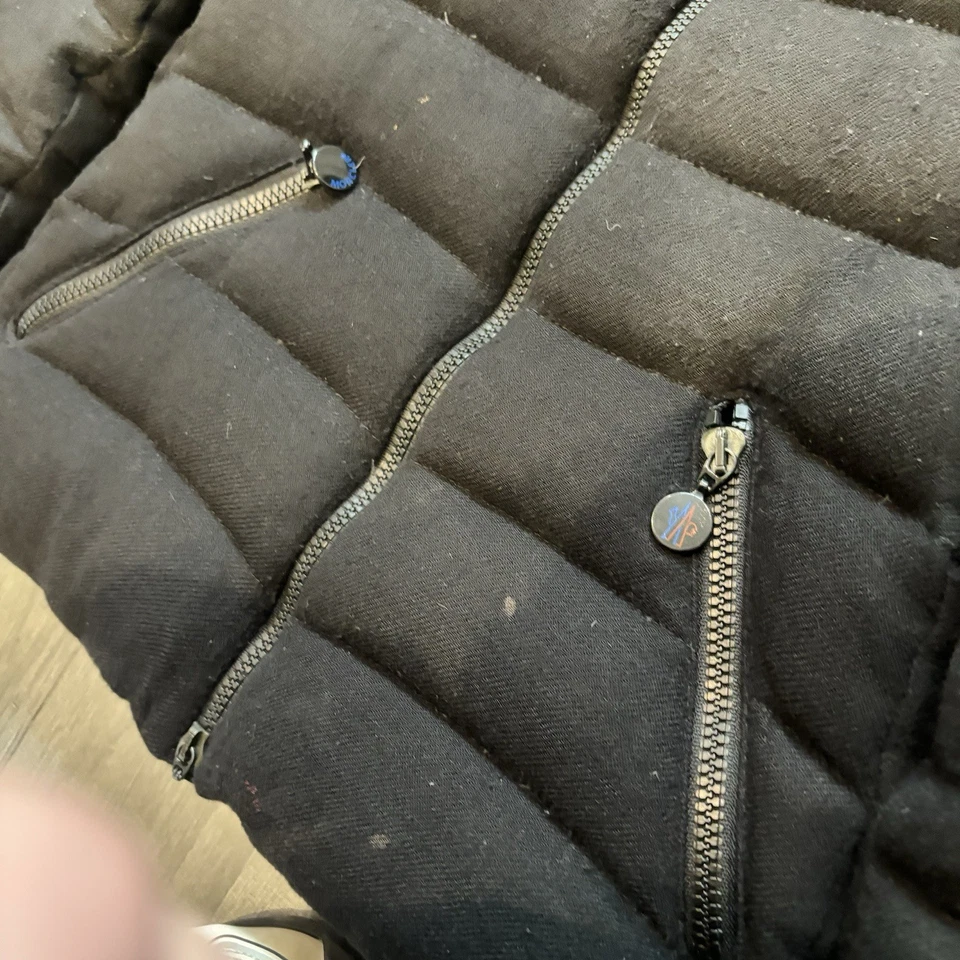 Size 0 (XS) - Moncler Badly Canvas Down Jacket Black Woman’s - Image 4 of 4
