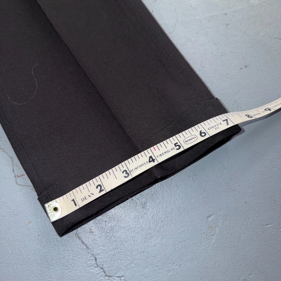 Pantalones de sarga Penneys Towncraft 32x33 negros años 60 Rockabilly Penn Prest de colección Foto 4 de 4