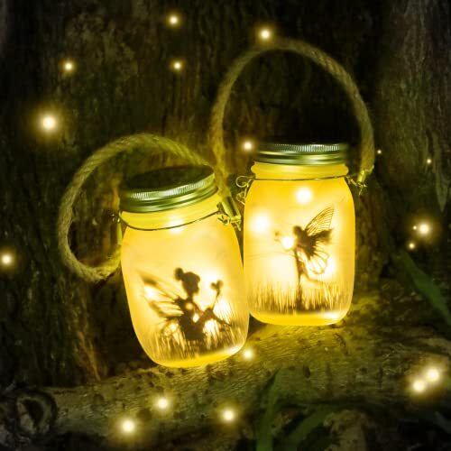 Luci per Bottiglie MLOQI: 2 Lanterne Solari Fata per Feste e Matrimoni
