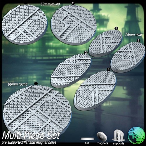 Industrial bases Legion Terrain Scenery Tabletop Miniatures 28mm - Picture 6 of 18