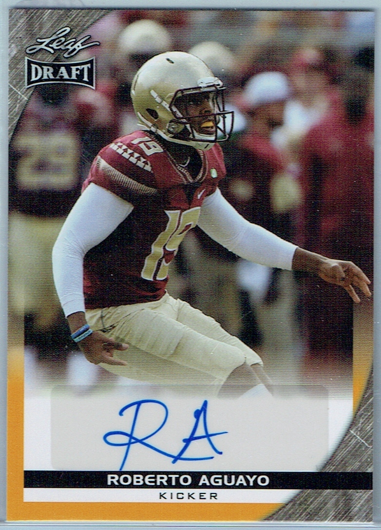 2016 LEAF DRAFT AUTOGRAPHS GOLD #ARA1 ROBERTO AGUAYO