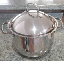 Philippe Richard Collection Stainless Steel 10"X 7" Pot & Lid